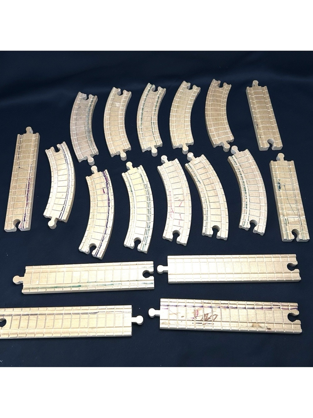 Thomas and Friends Wooden Railway Clickity Clack Lot Straights & Curves